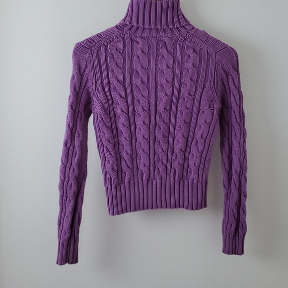 Ann Taylor Vintage Cable-Knit Turtleneck - Picture 4 of 6